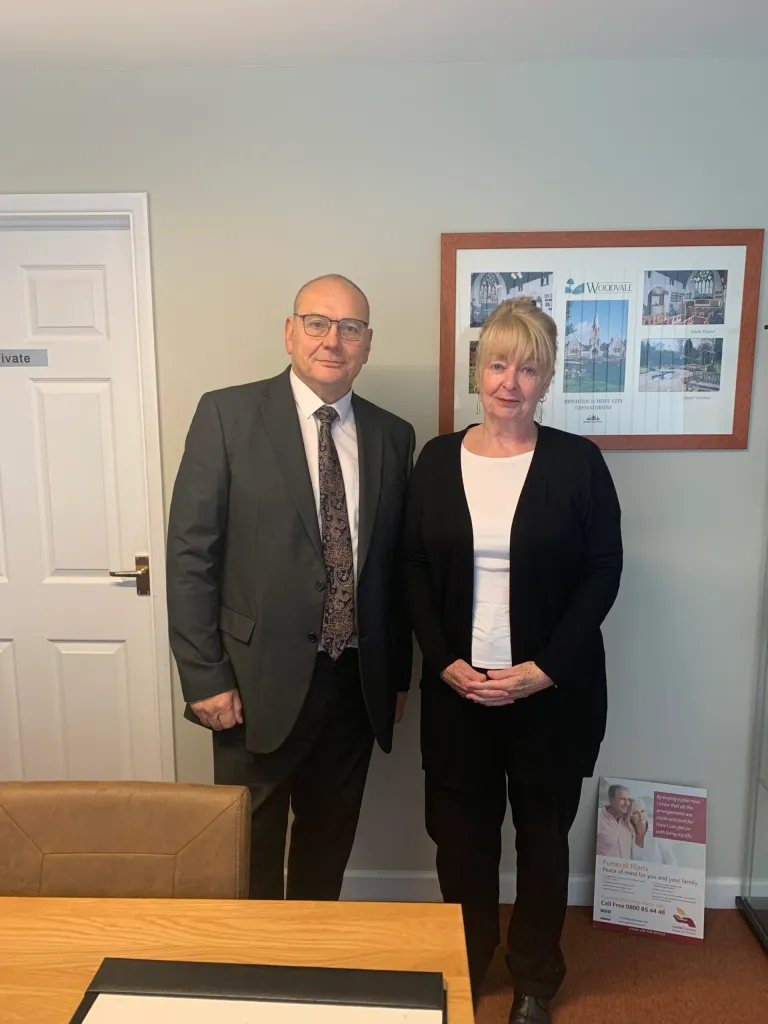 Simon and Kim Jefferies in their Portslade office